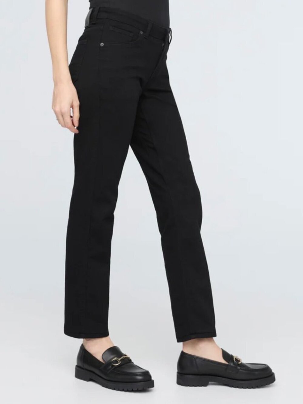 DUER DU/ER Performance Denim Girlfriend Jean Stretch Black Women's 29 Minimalist